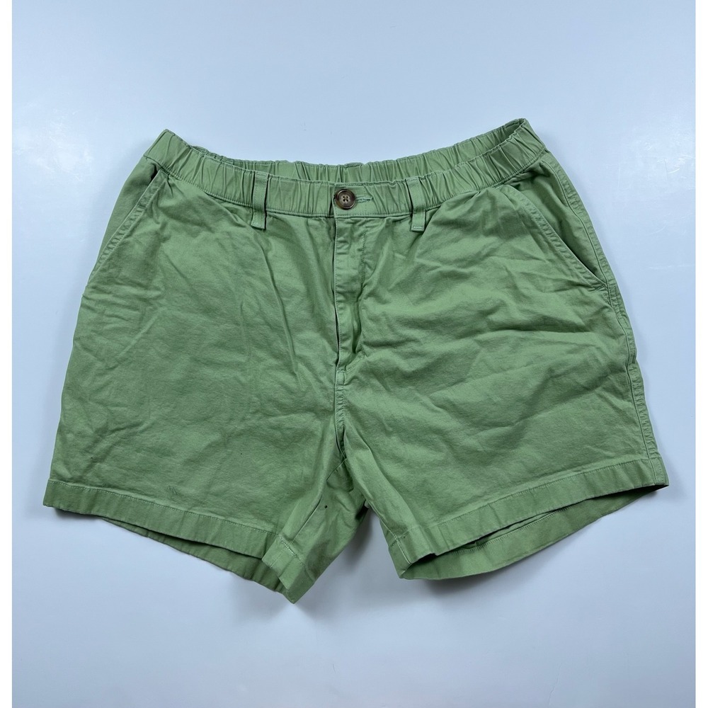 Chubbies Originals Mens Sage Green Elastic Waist Shorts 5.5 Inch Inseam XL